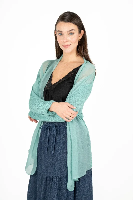 Long Sleeve Woven Cardigan