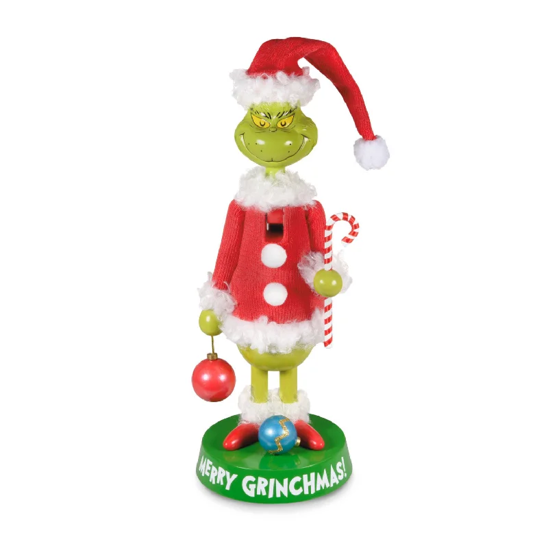 Dr. Seuss's How the Grinch Stole Christmas!™ Grinch in Santa Suit Nutcracker Figurine, 12"