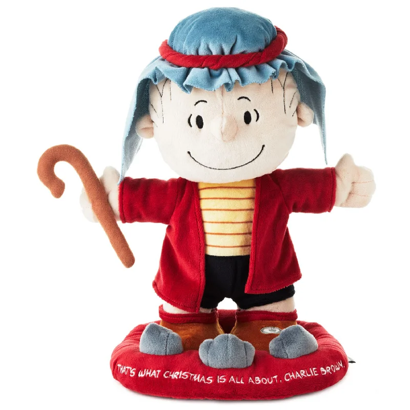 Peanuts® Linus in Shepherd Costume Plush With Sound, Motion and Light, 12"